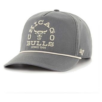 Men's '47 Charcoal Chicago Bulls Canyon Ranchero Hitch Adjustable Hat