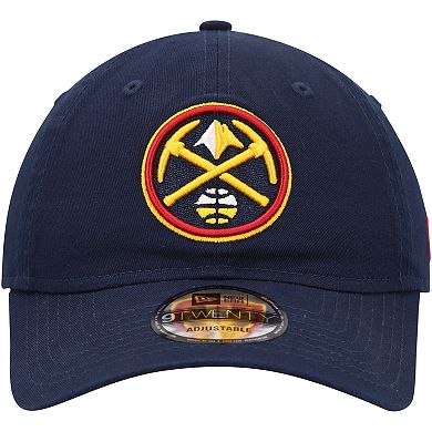 Men's New Era Navy Denver Nuggets Team 2.0 9TWENTY Adjustable Hat