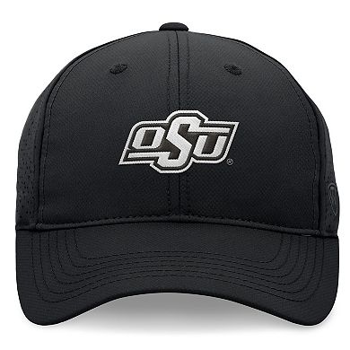 Men's Top of the World Black Oklahoma State Cowboys Liquesce Trucker Adjustable Hat