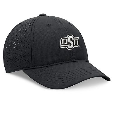 Men's Top of the World Black Oklahoma State Cowboys Liquesce Trucker Adjustable Hat