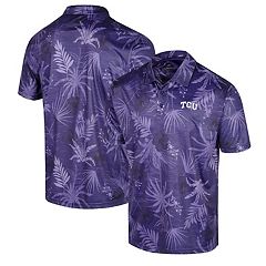 Men's Colosseum Blue TCU Horned Frogs Realtree Aspect Charter Full-Button Fishing  Shirt