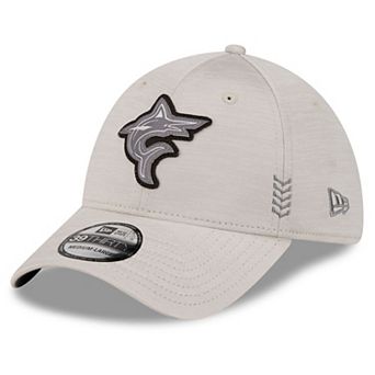 Men's New Era Cream Miami Marlins 2024 Clubhouse 39THIRTY Flex Fit Hat