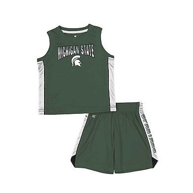 Toddler Colosseum Green Michigan State Spartans Vecna Tank Top & Shorts Set