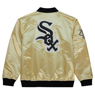 Men's Mitchell & Ness Gold Chicago White Sox OG 2.0 Lightweight Satin Full-Zip Jacket