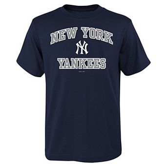 Youth Fanatics Branded Navy New York Yankees Heart & Soul T-Shirt