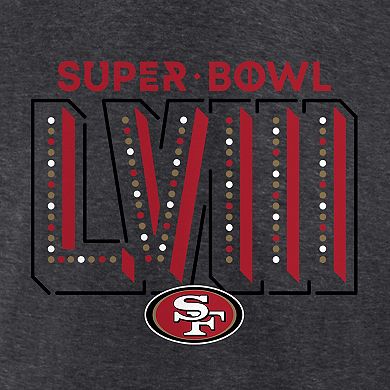 Men's Fanatics Branded  Heather Charcoal San Francisco 49ers Super Bowl LVIII Big & Tall T-Shirt