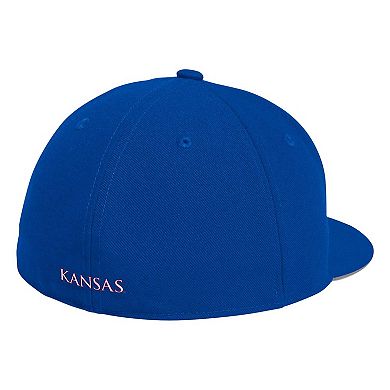 Men's adidas Royal Kansas Jayhawks On-Field Baseball Fitted Hat