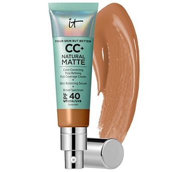IT Cosmetics CC+ Cream Natural Matte Foundation with SPF 40