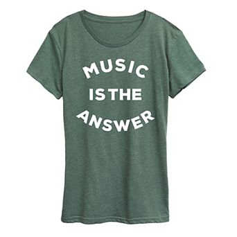 Women's Music is the Answer Graphic Tee