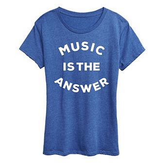 Women's Music is the Answer Graphic Tee