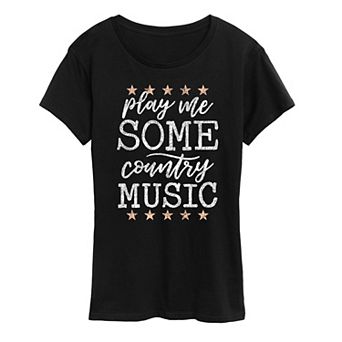 Women's Play Me Some Country Music Graphic Tee