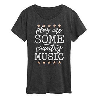 Women's Play Me Some Country Music Graphic Tee