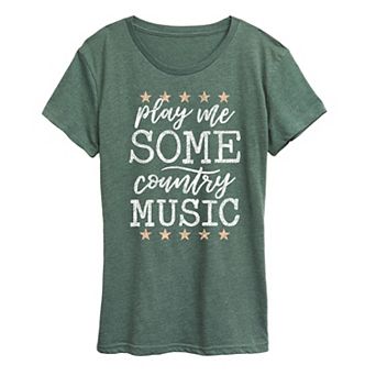 Women's Play Me Some Country Music Graphic Tee