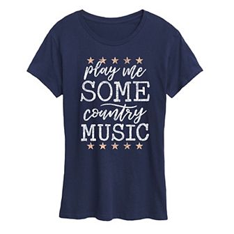 Women's Play Me Some Country Music Graphic Tee