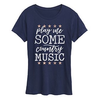 Women's Play Me Some Country Music Graphic Tee