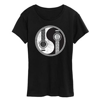 Women's Yin Yang Guitar Graphic Tee