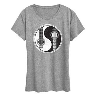 Women's Yin Yang Guitar Graphic Tee