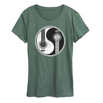 Women's Yin Yang Guitar Graphic Tee