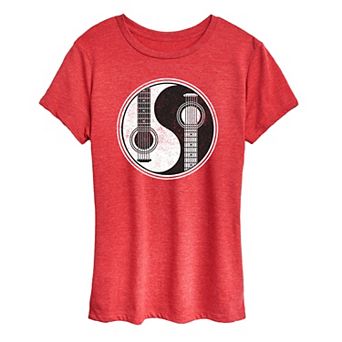 Women's Yin Yang Guitar Graphic Tee