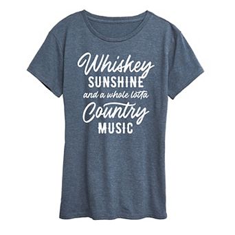 Women's Whiskey Sunshine Country Music Graphic Tee