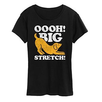 Women's Dog Oooh Big Stretch Graphic Tee
