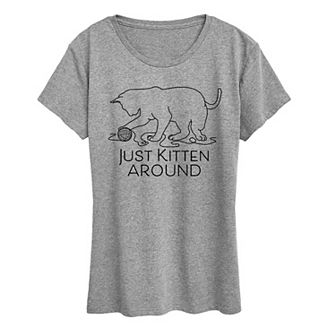 Women's Just Kitten Around Graphic Tee