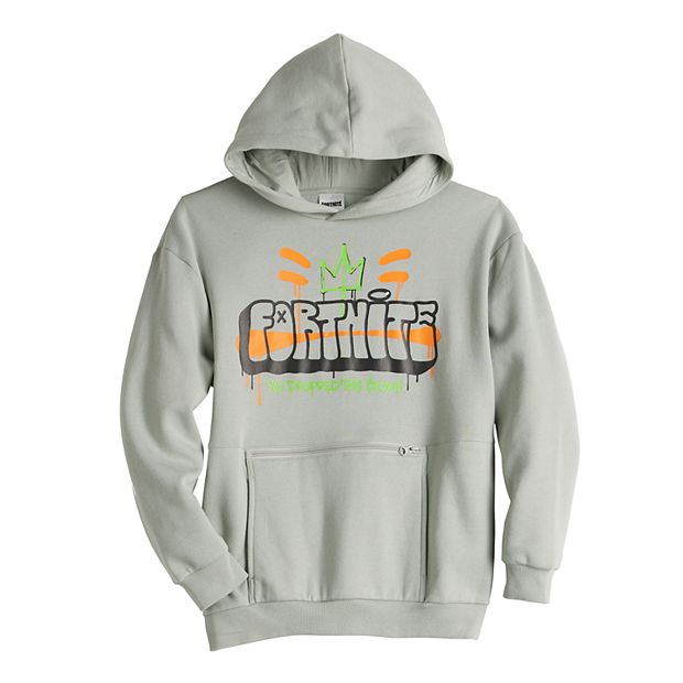 Boys 8 20 Fortnite Zip Pocket Fleece Graphic Hoodie