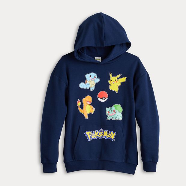 Boys 8 20 Pokemon Character Group Graphic Fleece Hoodie