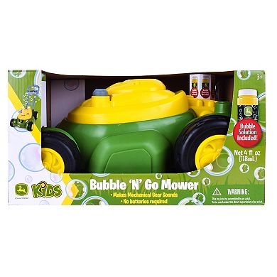 Sunny Days Entertainment John Deere Bubble-N-Go Lawn Mower with 4oz Bubble Solution