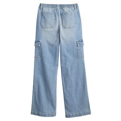Girls 6-20 SO® Wide-Leg Cargo Jeans in Regular & Plus Size