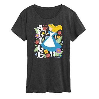 Disney's Alice in Wonderland Women's Botanical Graphic Tee