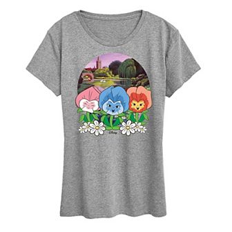 Disney's Alice in Wonderland Women's Flower Row Graphic Tee