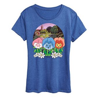 Disney's Alice in Wonderland Women's Flower Row Graphic Tee