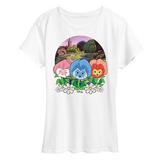 Disney's Alice in Wonderland Women's Flower Row Graphic Tee