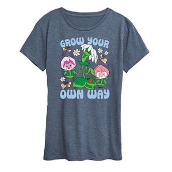 Disney's Alice in Wonderland Women's Flowers Grow Graphic Tee