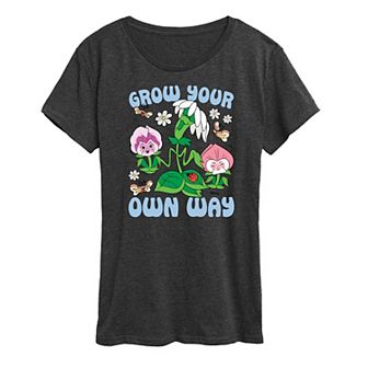 Disney's Alice in Wonderland Women's Flowers Grow Graphic Tee