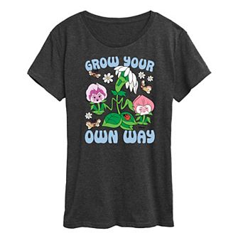 Disney's Alice in Wonderland Women's Flowers Grow Graphic Tee