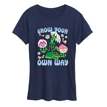Disney's Alice in Wonderland Women's Flowers Grow Graphic Tee