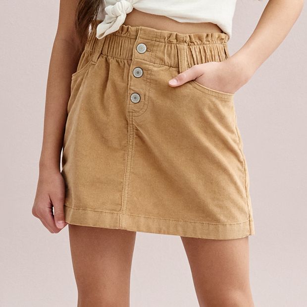 Girls 6 20 SO Paperbag Skirt