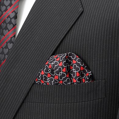 Men's Cuff Links, Inc. Intertwined Hearts Pocket Square