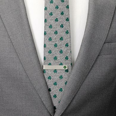 Men's Cuff Links, Inc. Green Clover Cufflinks and Tie Bar Gift Set