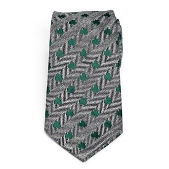 Men's Cuff Links, Inc. Herringbone Shamrock Tie