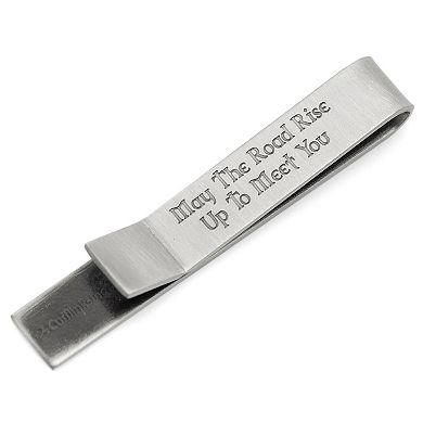 Men's Cuff Links, Inc. Shamrock Hidden Message Tie Bar