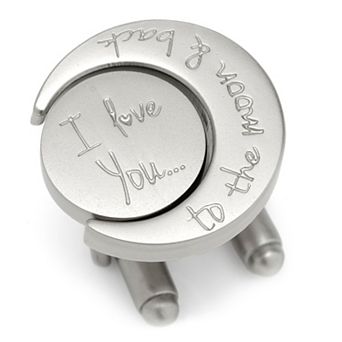 Men's Cuff Links, Inc. Love You to the Moon and Back Cufflinks Set