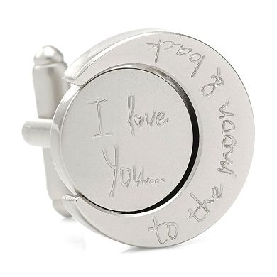 Men's Cuff Links, Inc. Love You to the Moon and Back Cufflinks Set