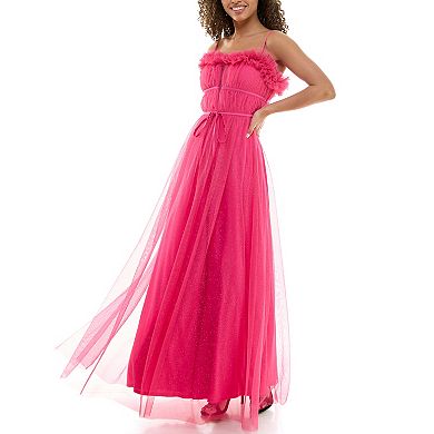 Women's Maison Tara Glitter Tulle Ballgown
