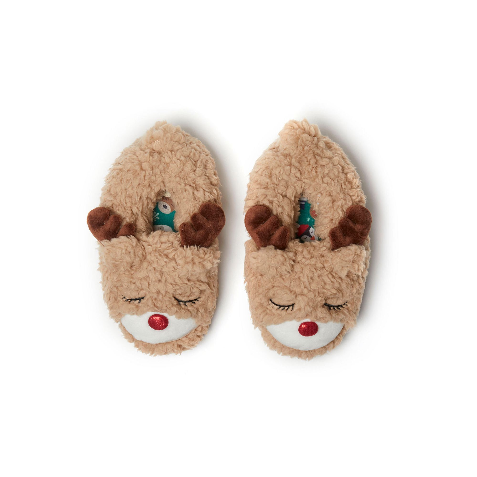 Dearfoams Emery Little Kids Critter Closed Back Slippers, Boys, Size: 4-5,