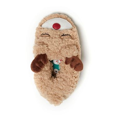 Dearfoams Emery Little Kids Critter Closed Back Slippers