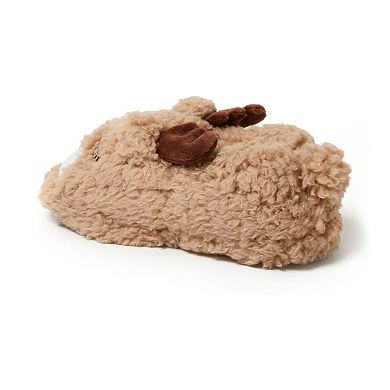 Dearfoams Emery Little Kids Critter Closed Back Slippers
