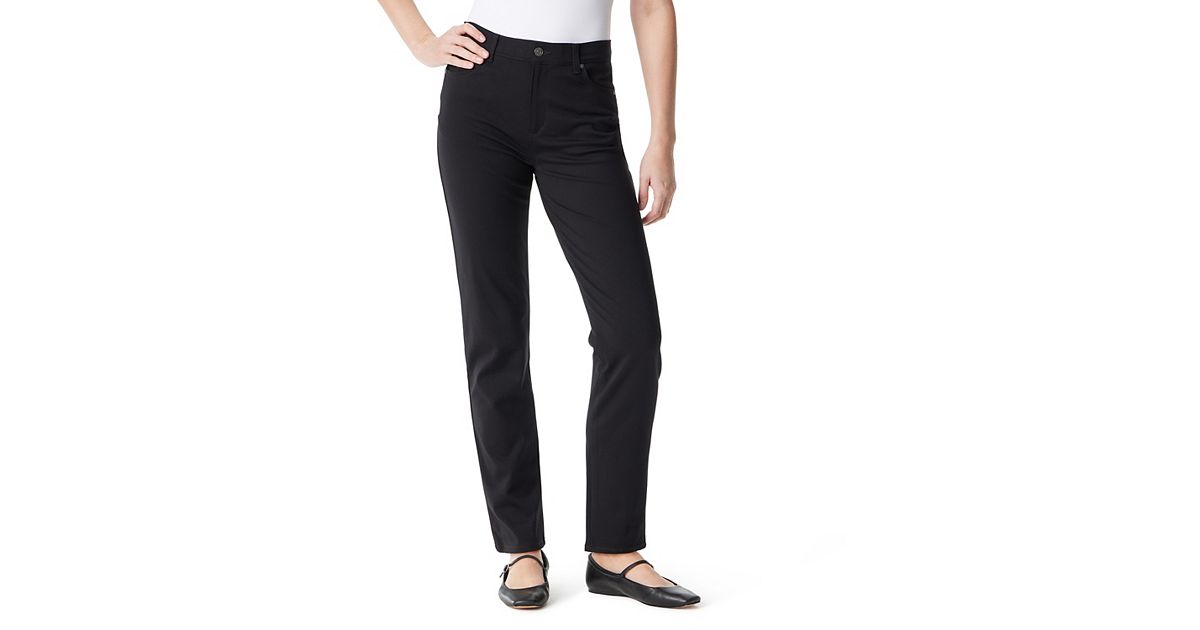 gloria vanderbilt dress pants Vintage Size 4 Straight Leg Stretch Khaki Step into confidence with trousers that blend timeless style with innovative tummy Gloria Vanderbilt Women's Amanda Ponte